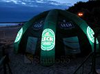namioty pneumatyczne z podświetleniem